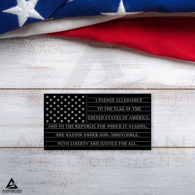 Pledge Allegiance American Flag