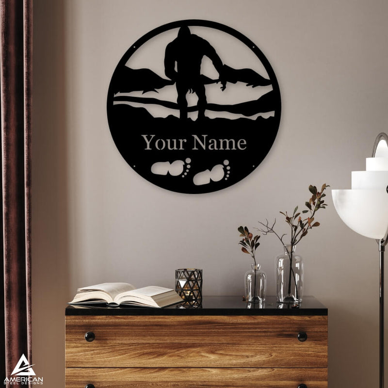 Bigfoot Monogram Sign