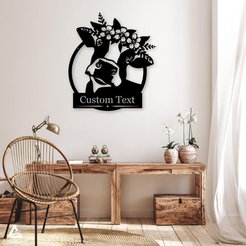 Personalized Cow Monogram