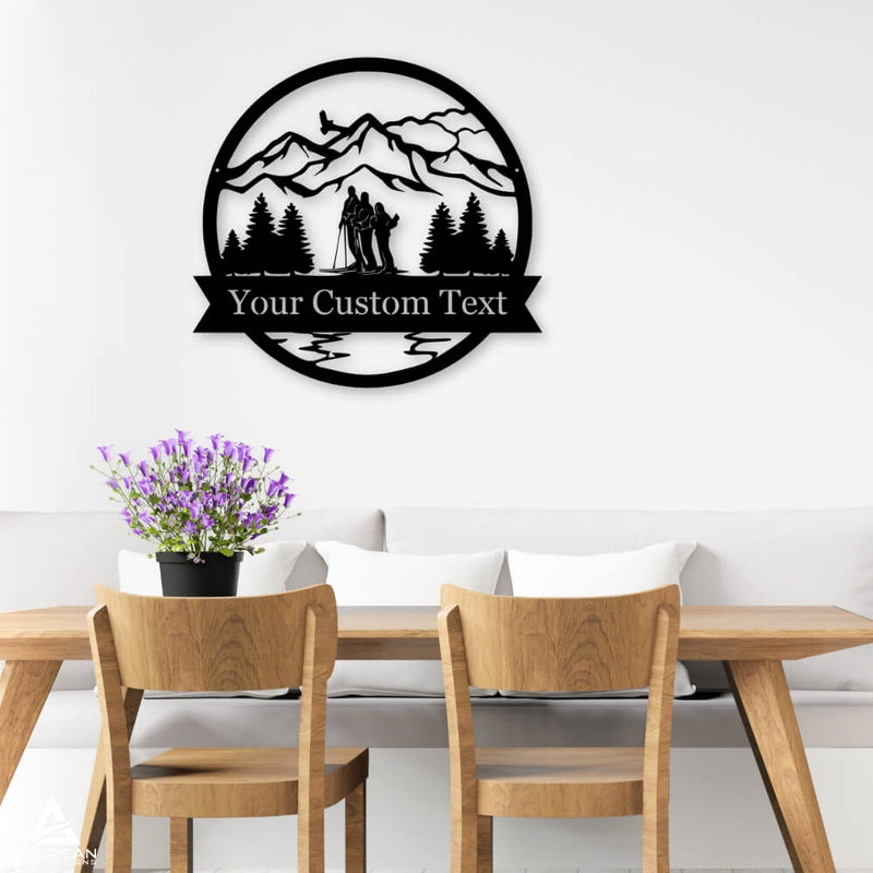 Skiing Outdoor Monogram