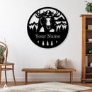 Moose Monogram Sign