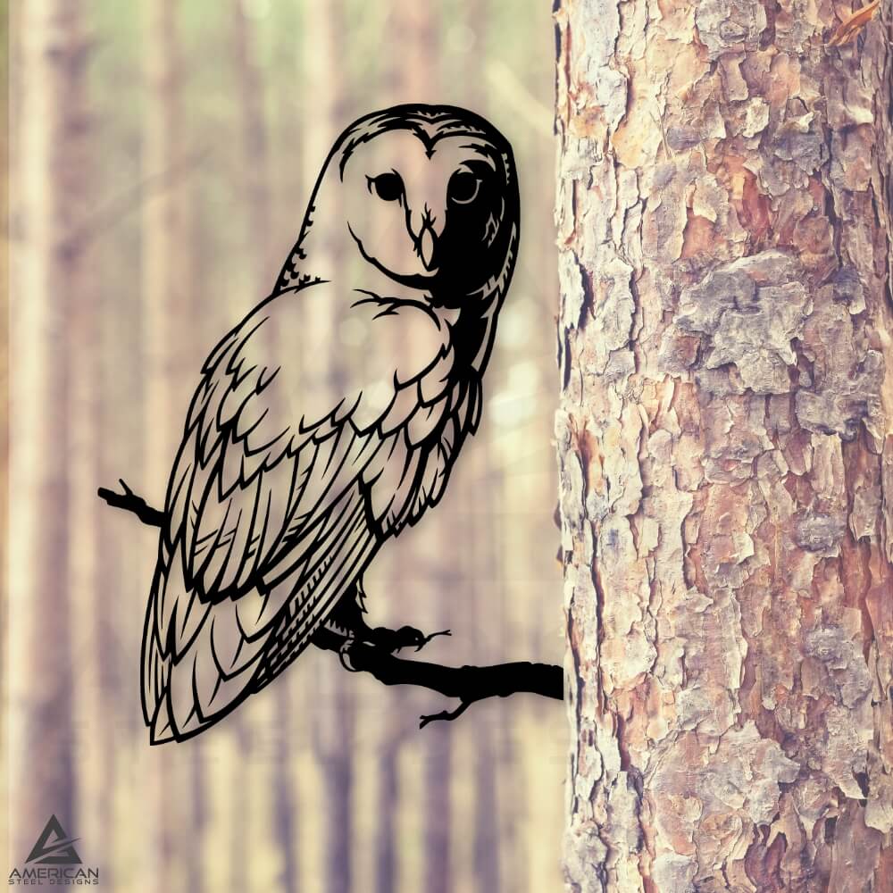 Barn Owl Tree Stake