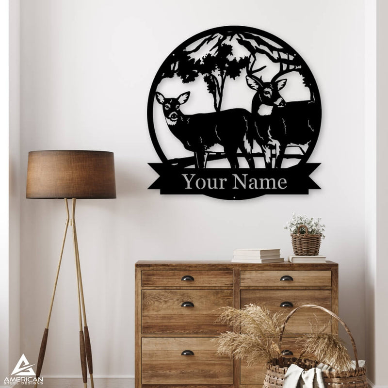 Deer Nature Monogram