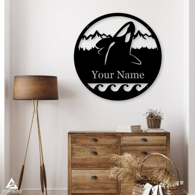Orca Monogram Sign