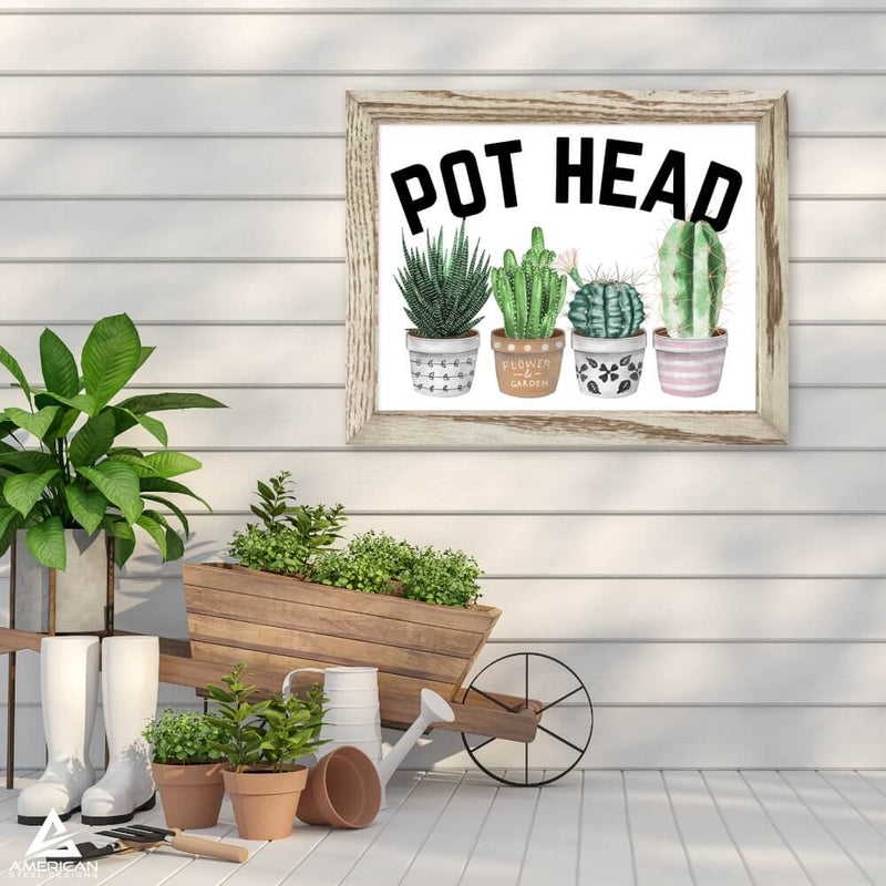 Pot Head Steel Print