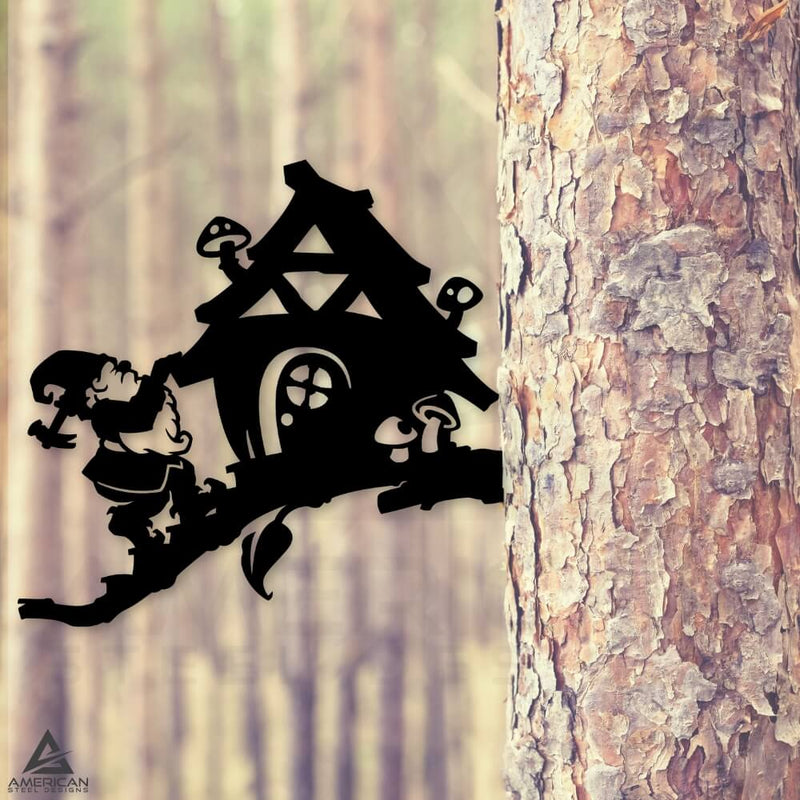 Cottage Gnome Tree Stake