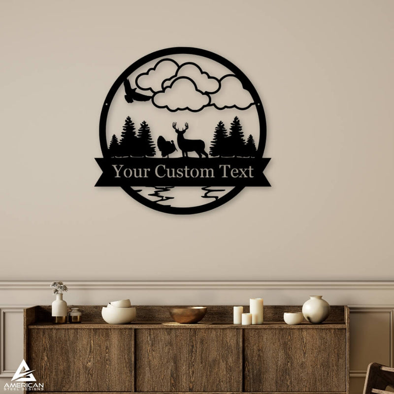Deer & Turkey Outdoor Monogram
