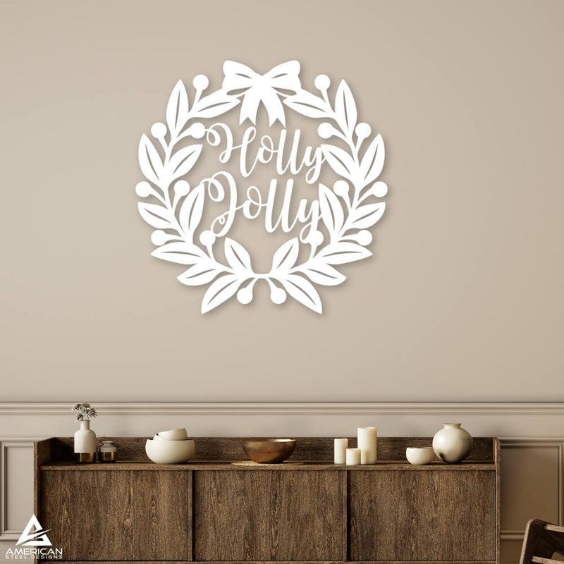 Christmas Wreath Holly Jolly