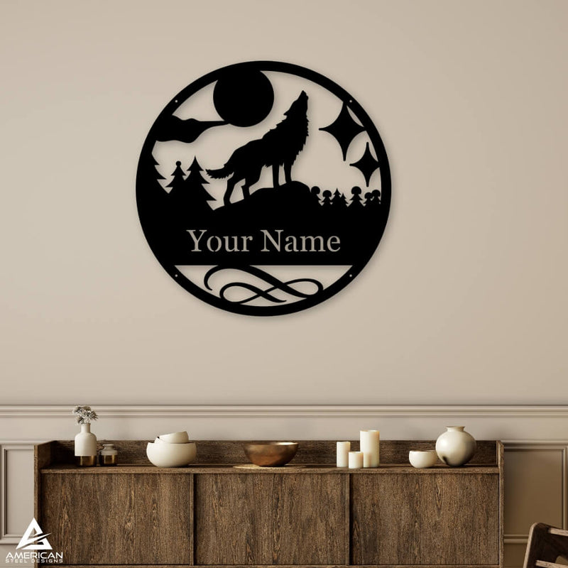 Wolf Monogram Sign