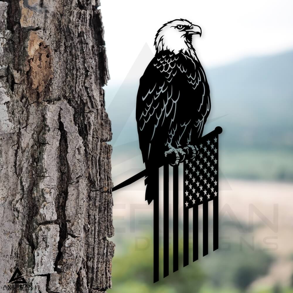 Eagle Flag Tree Stake