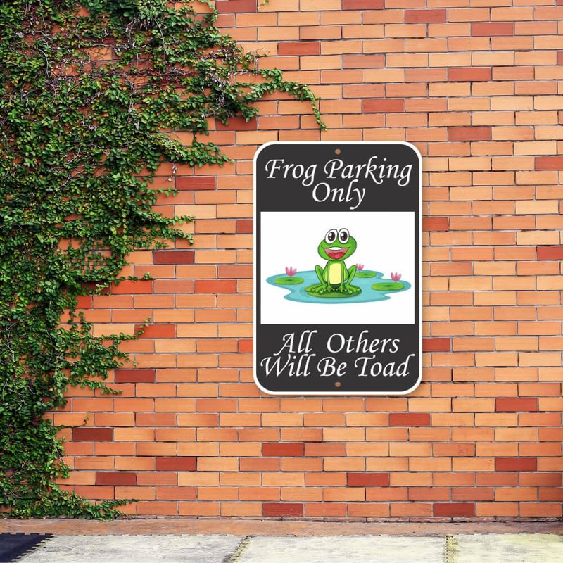 Frog Parking Only Steel Print