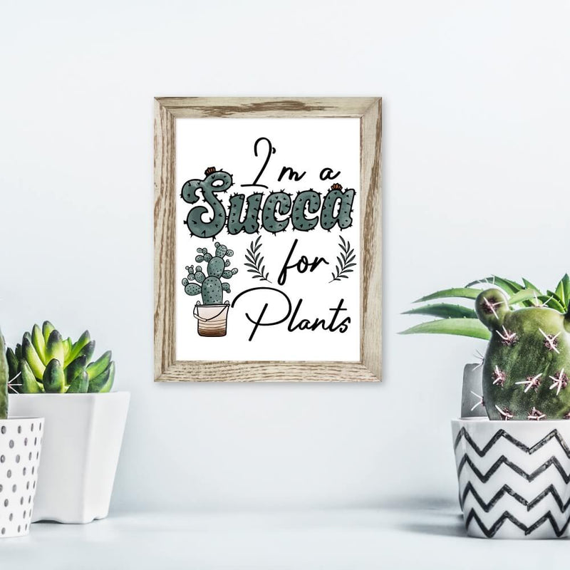 Succa For Plants Steel Print