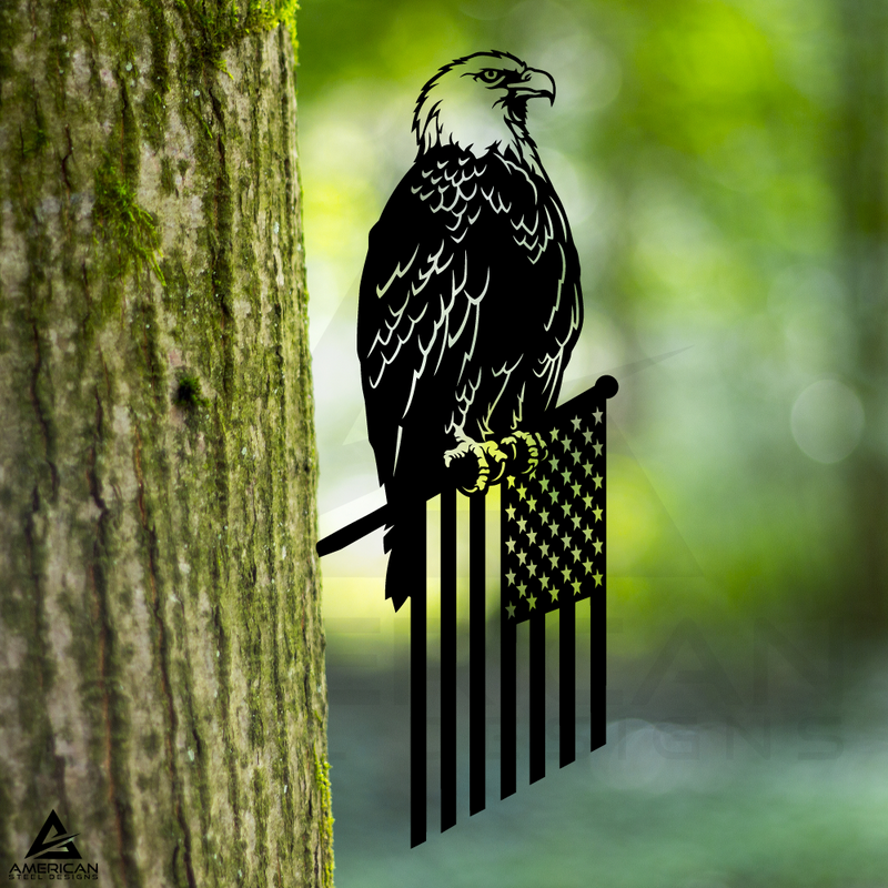Eagle Flag Tree Stake