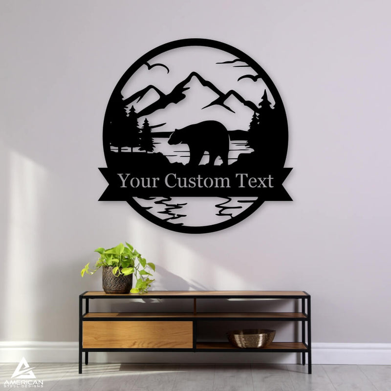Bear Scenery Outdoor Monogram