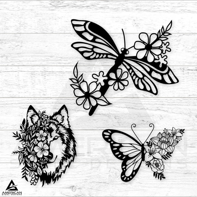 Floral Dragonfly Bundle