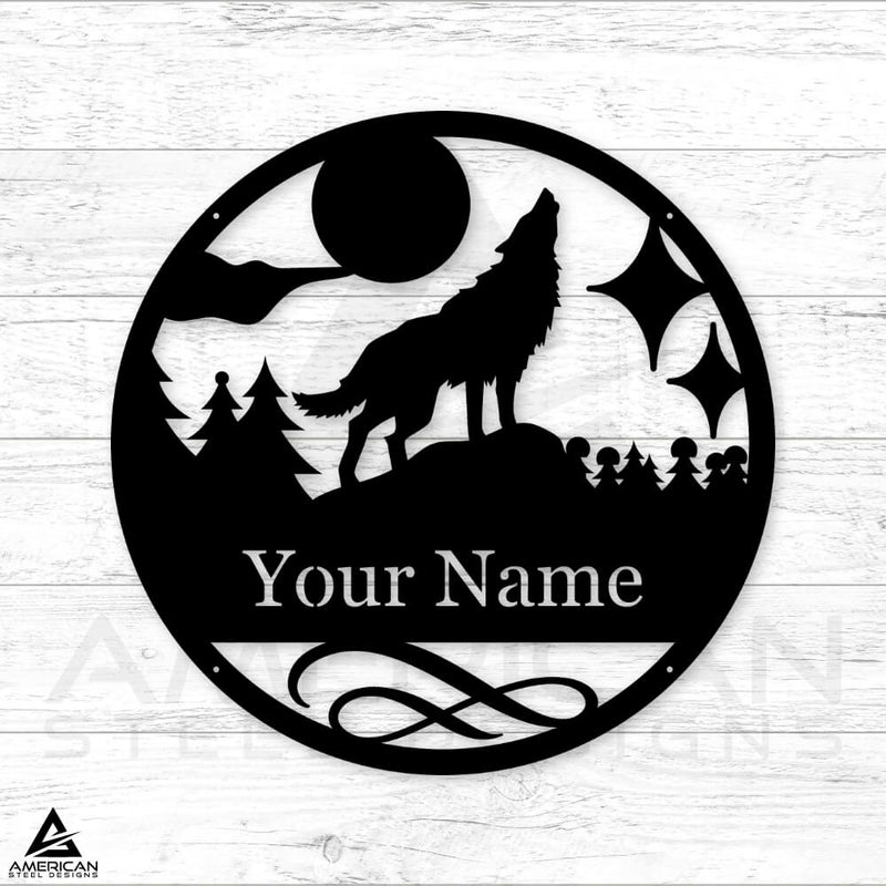 Wolf Monogram Sign