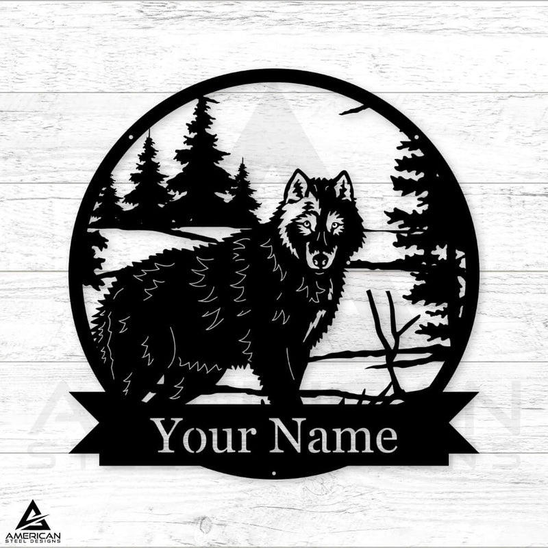 Wolf Nature Monogram