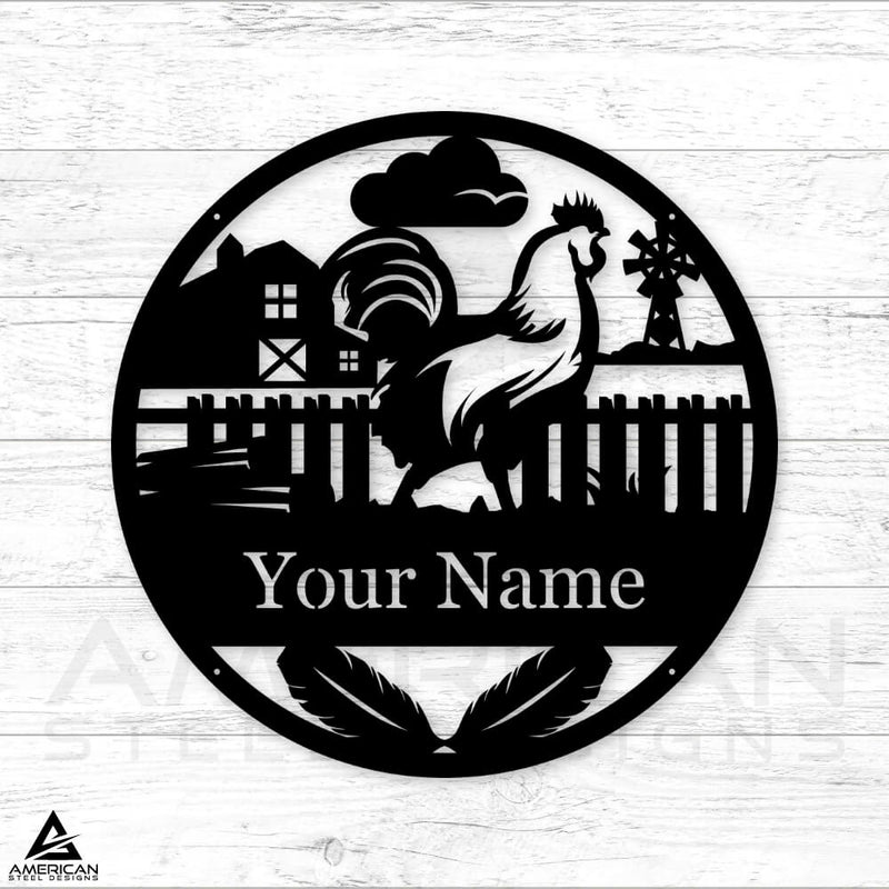 Farm Chicken Monogram