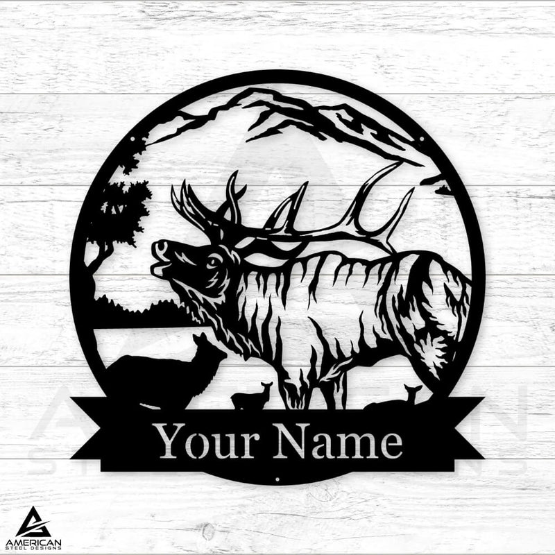 Elk Nature Monogram