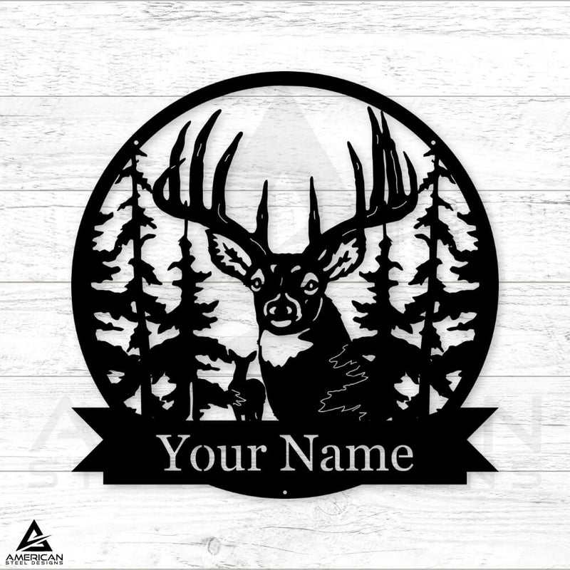 Deer Forest Nature Monogram