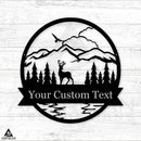 Deer Scenery Outdoor Monogram