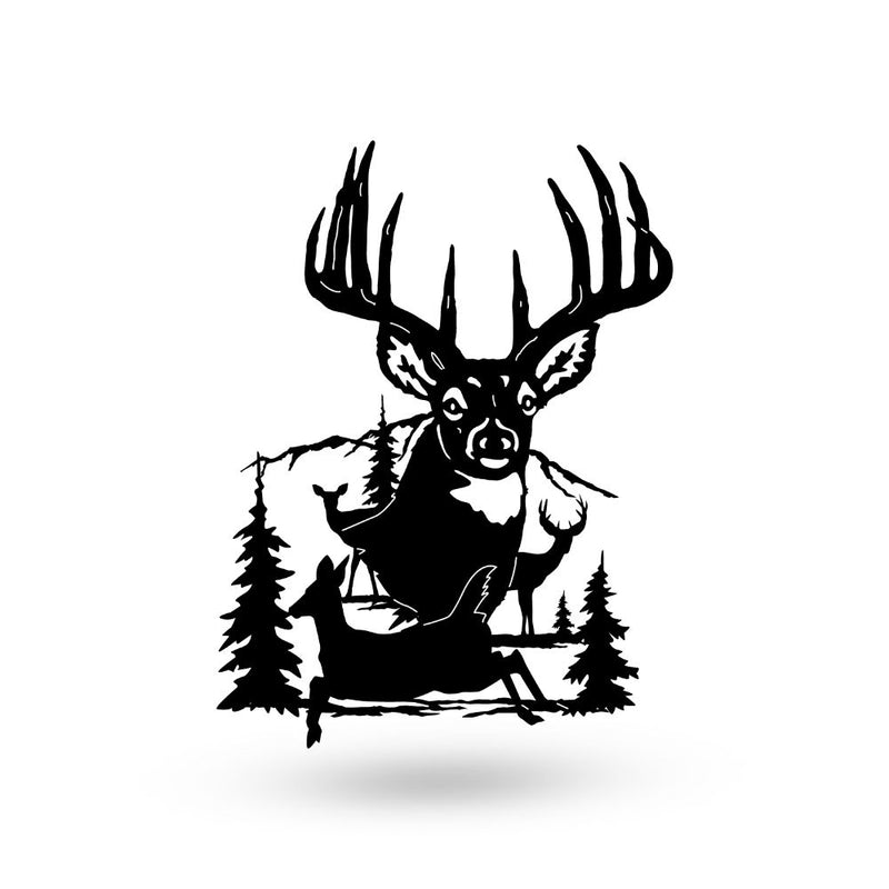 Whitetail Family Scene