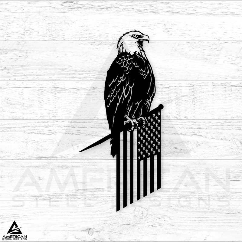 Eagle Flag Tree Stake