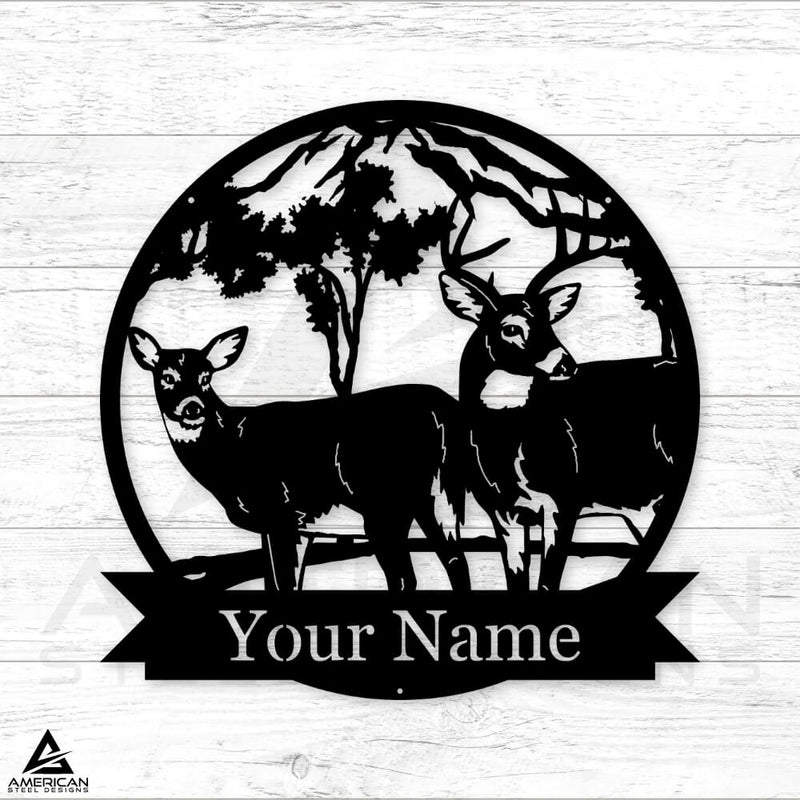 Deer Nature Monogram