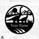 Dinosaur Brontosaurus Monogram