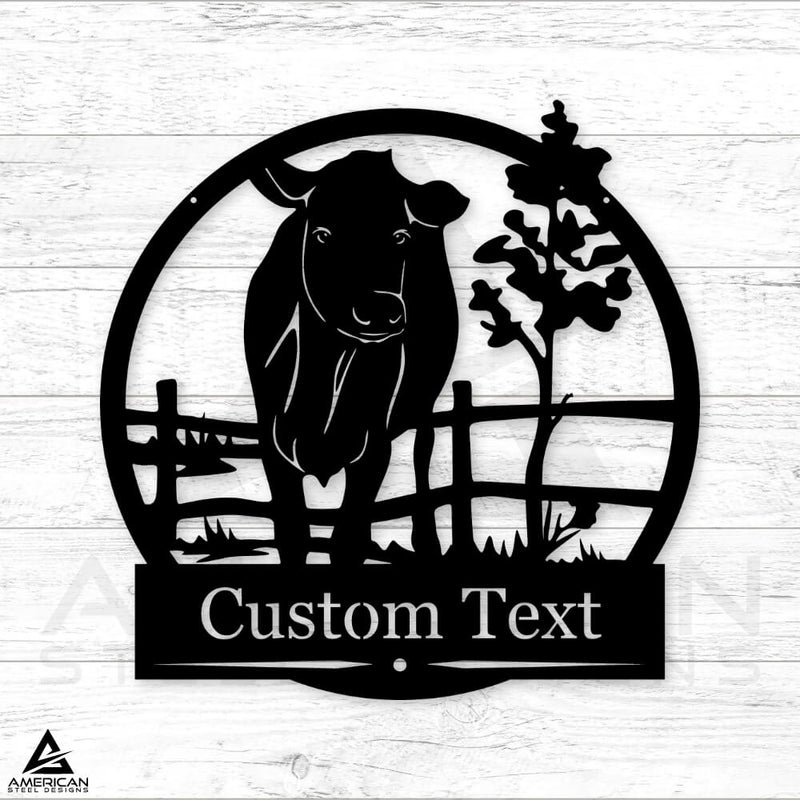 Personalized Farm Cow Monogram