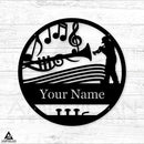 Musical Trumpet Person Monogram
