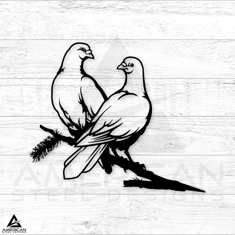 White Doves Tree Stake