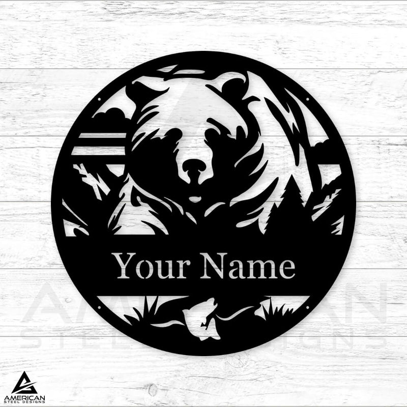 Bear Monogram Sign