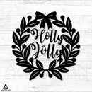 Christmas Wreath Holly Jolly