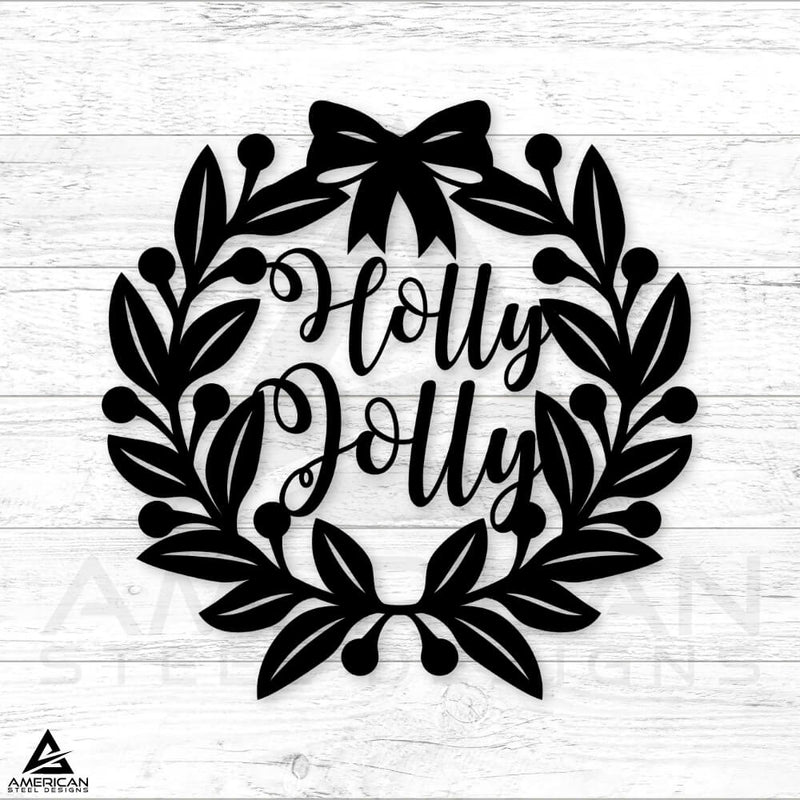 Christmas Wreath Holly Jolly