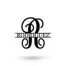 Vine Letter Family Monogram