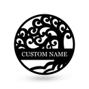 Family Tree Monogram Sign