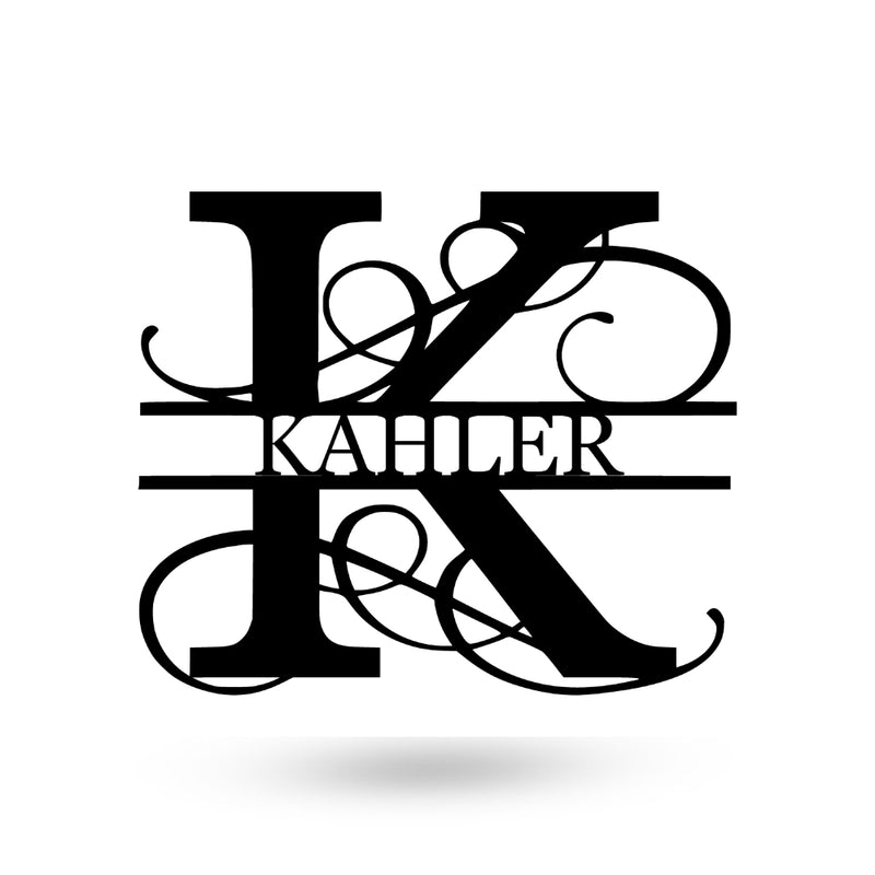 Stylish Spilt Letter Monogram