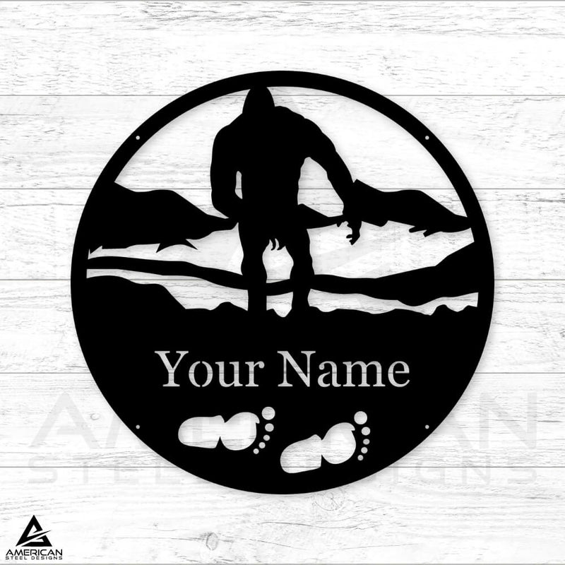Bigfoot Monogram Sign