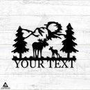 Welcome Moose Monogram