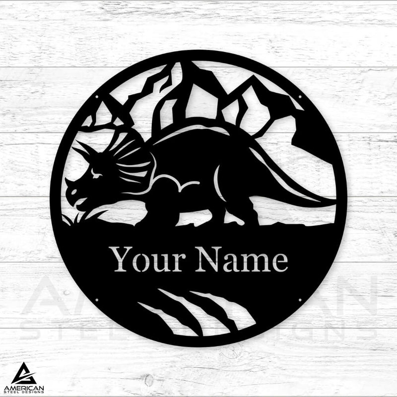 Dinosaur Triceratops Monogram