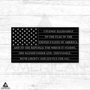 Pledge Allegiance American Flag