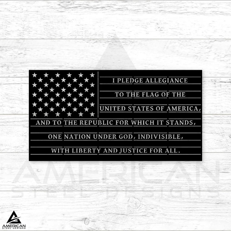 Pledge Allegiance American Flag