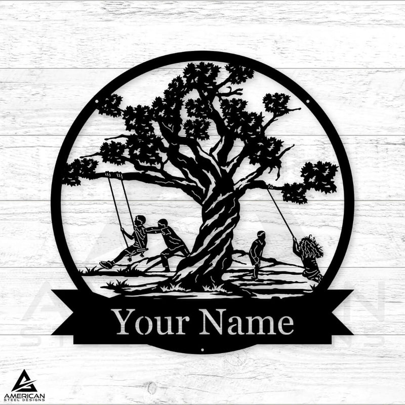 Children Tree Monogram