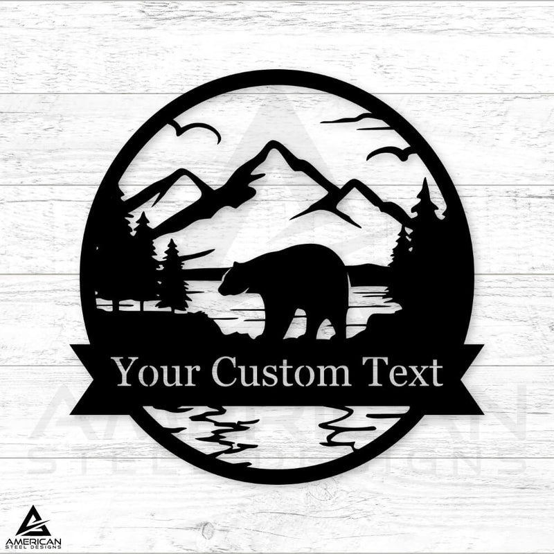 Bear Scenery Outdoor Monogram