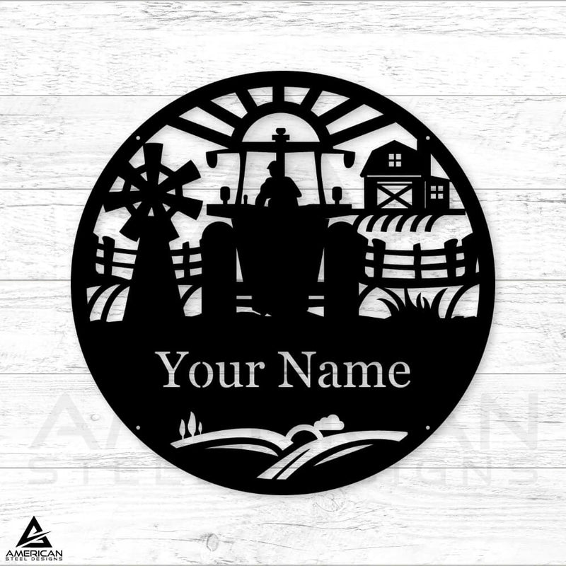 Farm Tractor Monogram