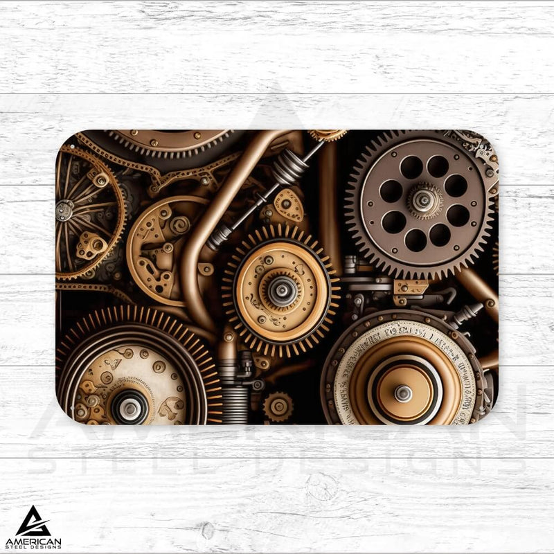 Clock Gears Steel Print