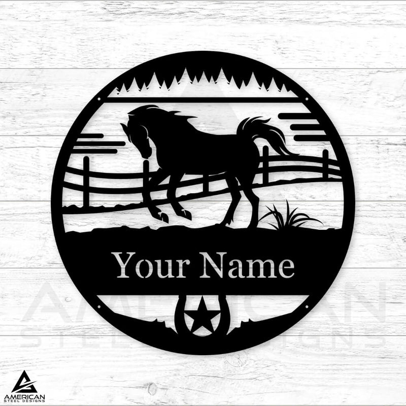 Farm Horse Monogram