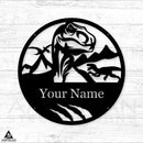 Dinosaur Raptor Close Monogram