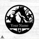 Stallion Monogram Sign